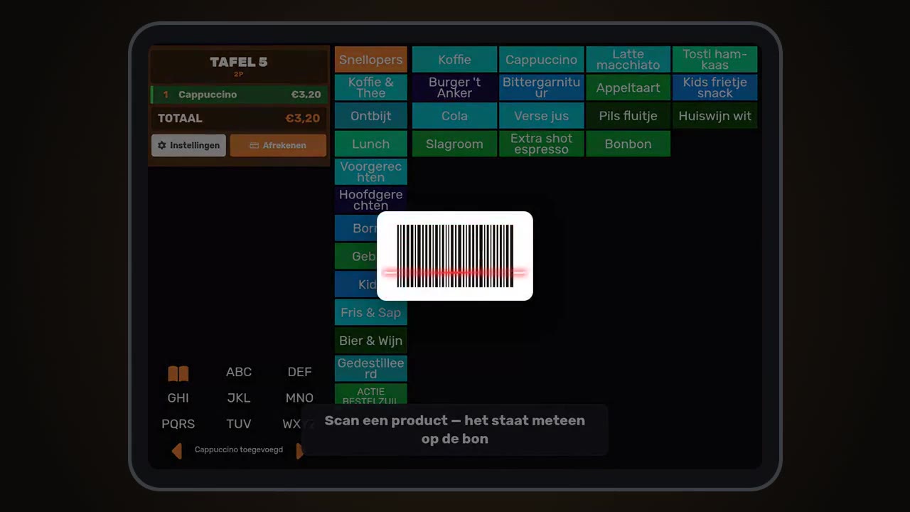 Barcode & cadeaukaart scannen