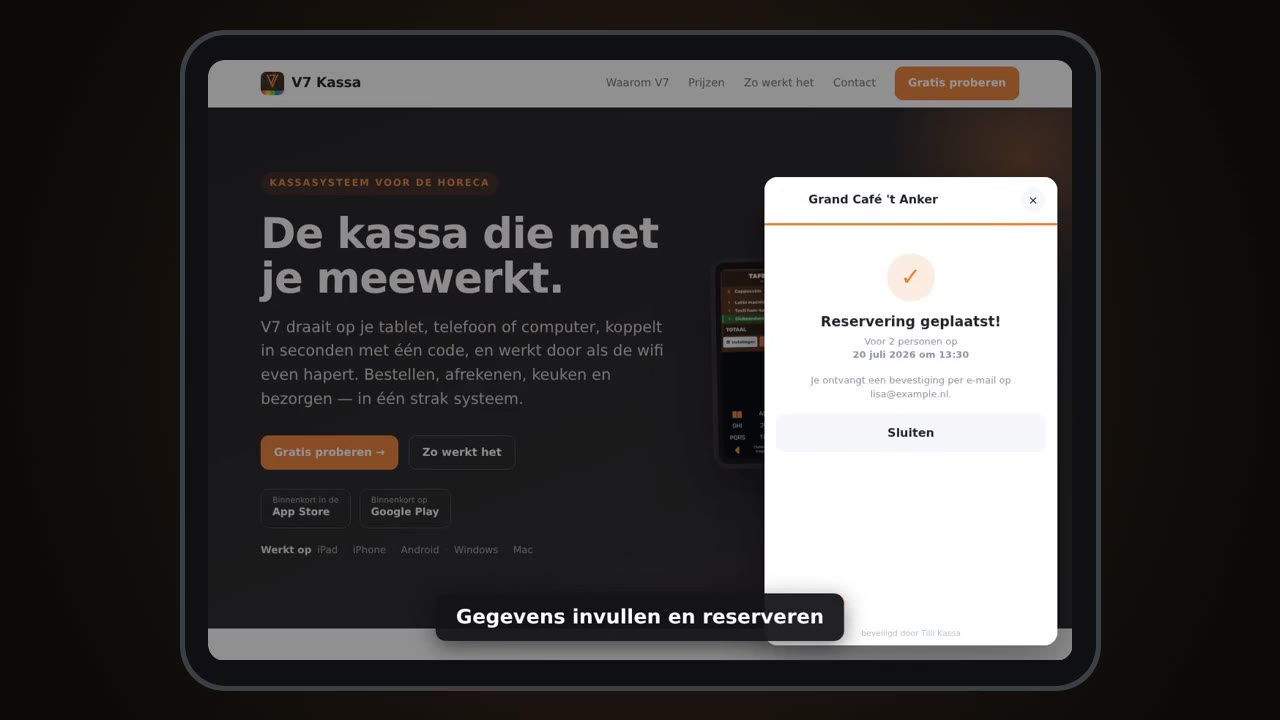Reserveerknop op je website